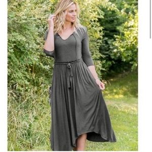 Matilda Jane Go West Maxi Dress Dark Grey | M
